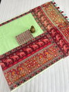 MG 398 Plain Linen Digital Printed Non Catalog Sarees Wholesale Market In Surat